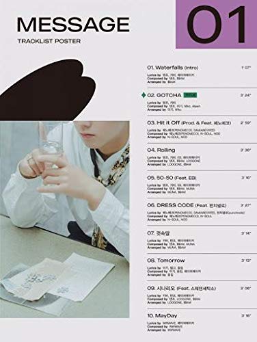 Park Jihoon Message 1st Album 3 Version Set CD+1p Folding Poster